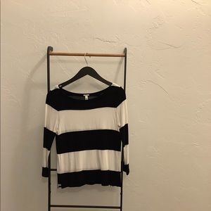 Striped linen top